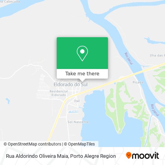 Mapa Rua Aldorindo Oliveira Maia