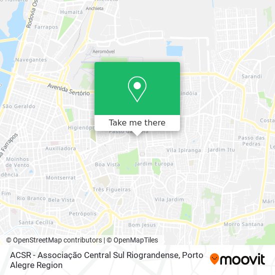 ACSR - Associação Central Sul Riograndense map