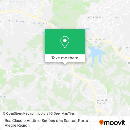 Rua Cláudio Antônio Simões dos Santos map