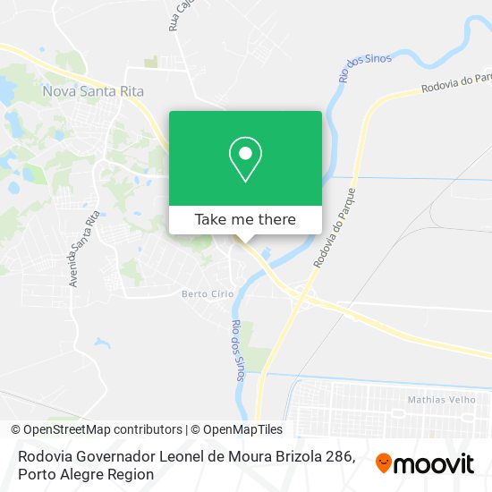 Rodovia Governador Leonel de Moura Brizola 286 map