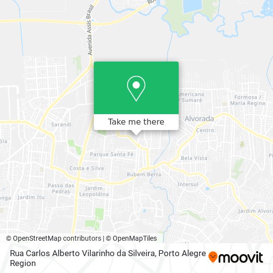 Mapa Rua Carlos Alberto Vilarinho da Silveira