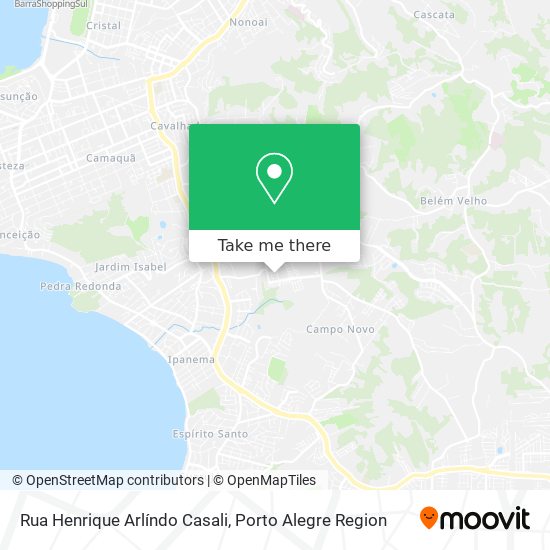 Mapa Rua Henrique Arlíndo Casali