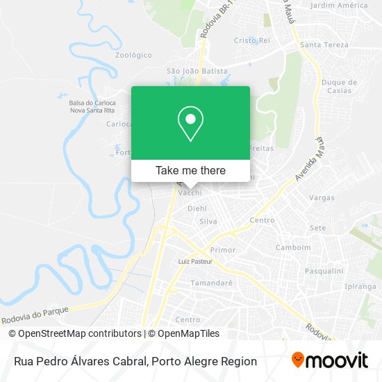 Mapa Rua Pedro Álvares Cabral