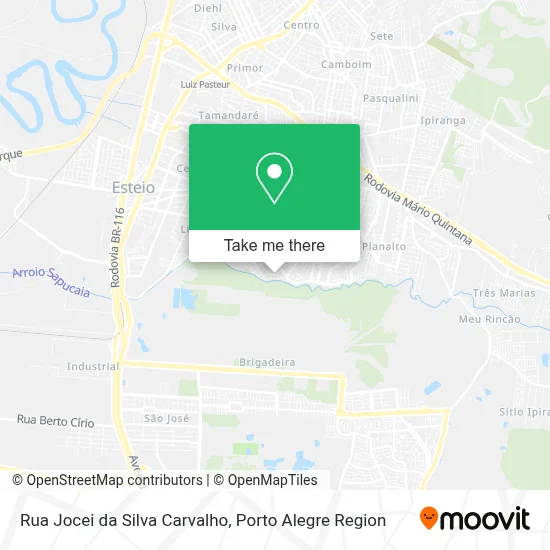 Rua Jocei da Silva Carvalho map