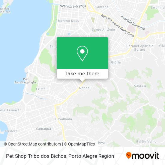 Pet Shop Tribo dos Bichos map