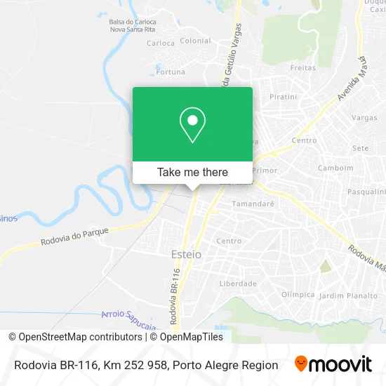 Rodovia BR-116, Km 252 958 map