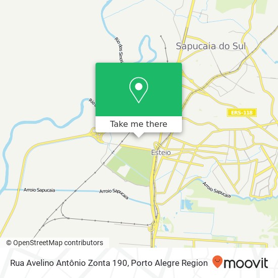 Mapa Rua Avelino Antônio Zonta 190