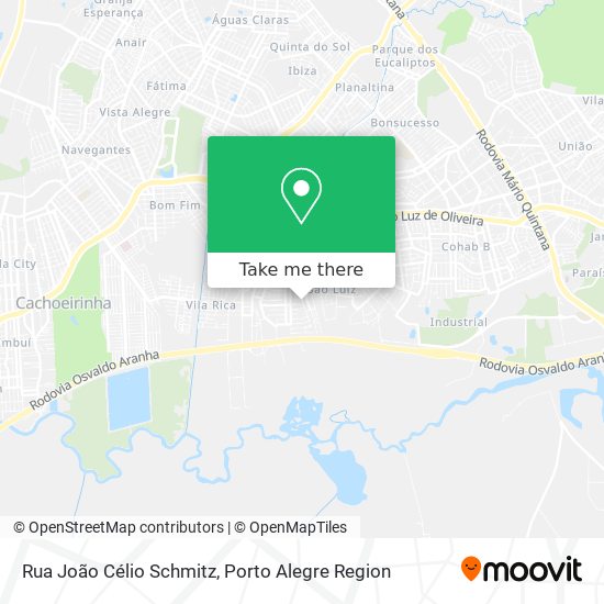 Rua João Célio Schmitz map