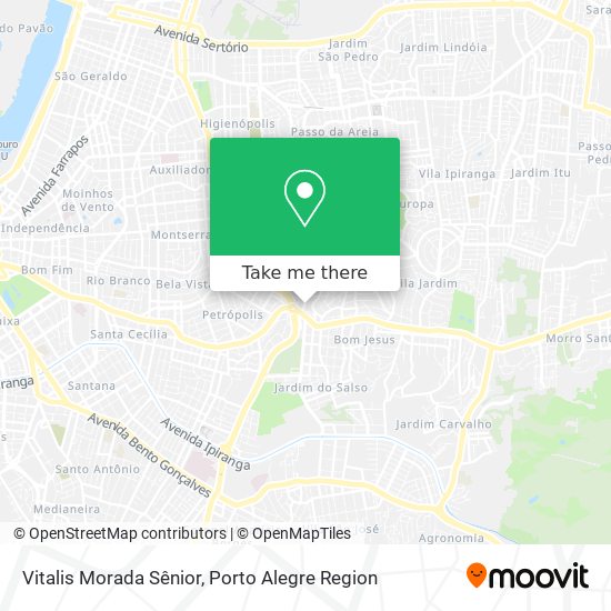 Vitalis Morada Sênior map