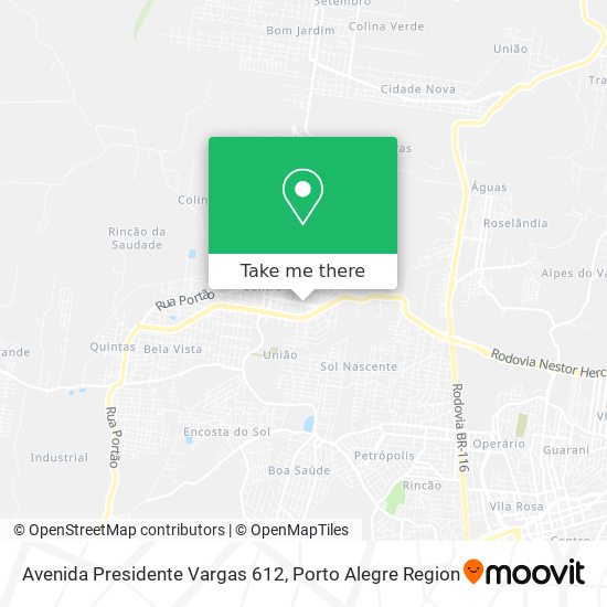 Mapa Avenida Presidente Vargas 612