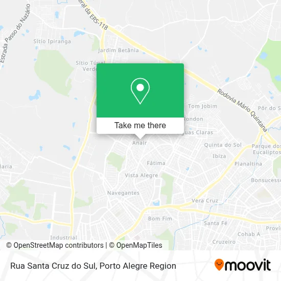 Rua Santa Cruz do Sul map