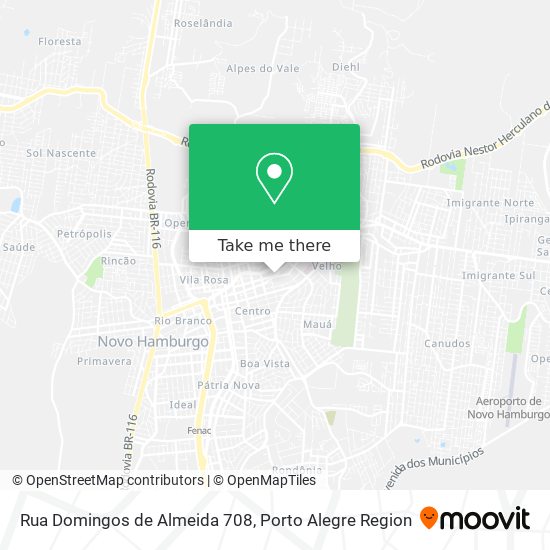 Mapa Rua Domingos de Almeida 708
