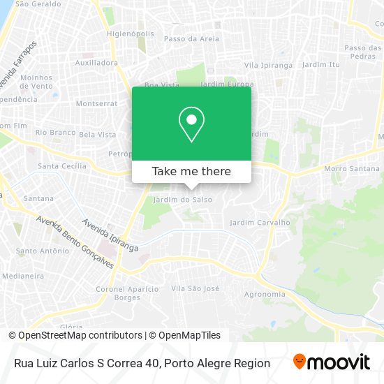 Mapa Rua Luiz Carlos S Correa 40