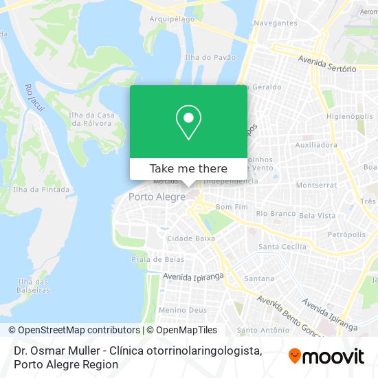 Dr. Osmar Muller - Clínica otorrinolaringologista map
