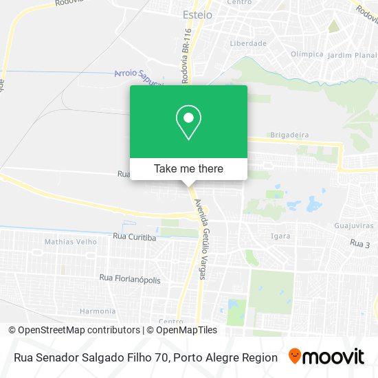 Rua Senador Salgado Filho 70 map