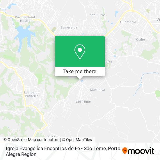 Igreja Evangélica Encontros de Fé - São Tomé map