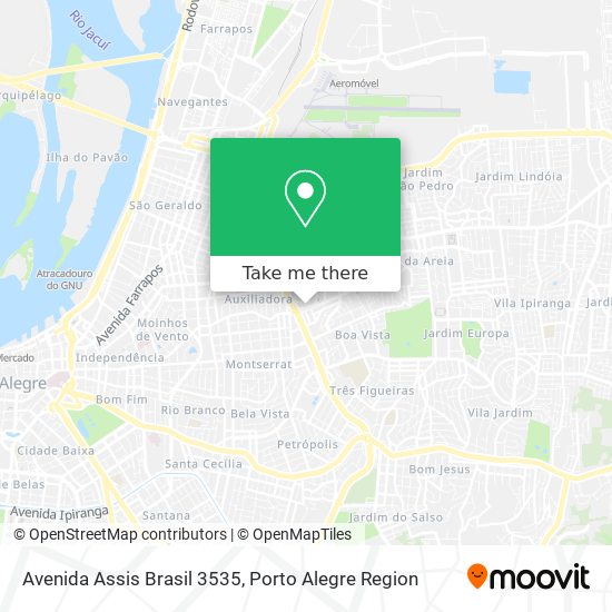 Mapa Avenida Assis Brasil 3535