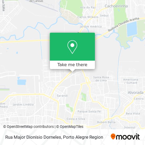 Rua Major Dionísio Dorneles map