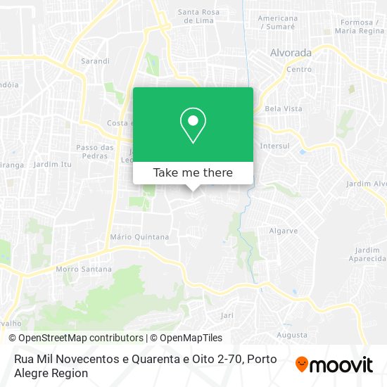 Rua Mil Novecentos e Quarenta e Oito 2-70 map