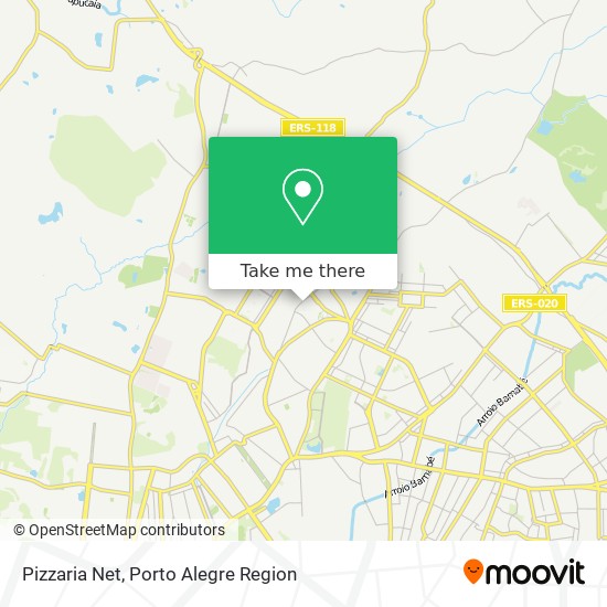 Mapa Pizzaria Net