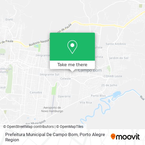 Mapa Prefeitura Municipal De Campo Bom