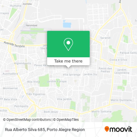 Mapa Rua Alberto Silva 685