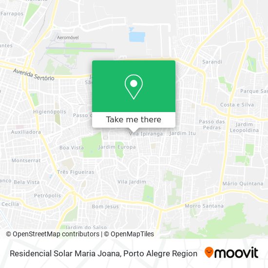 Mapa Residencial Solar Maria Joana