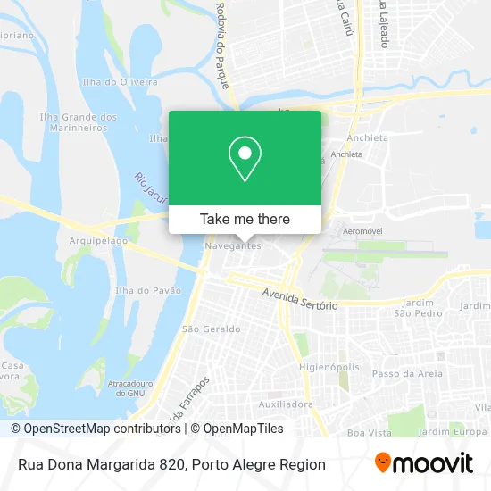 Rua Dona Margarida 820 map