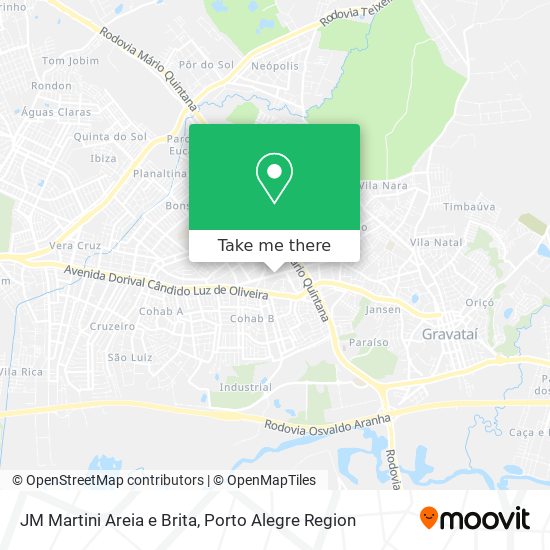 JM Martini Areia e Brita map