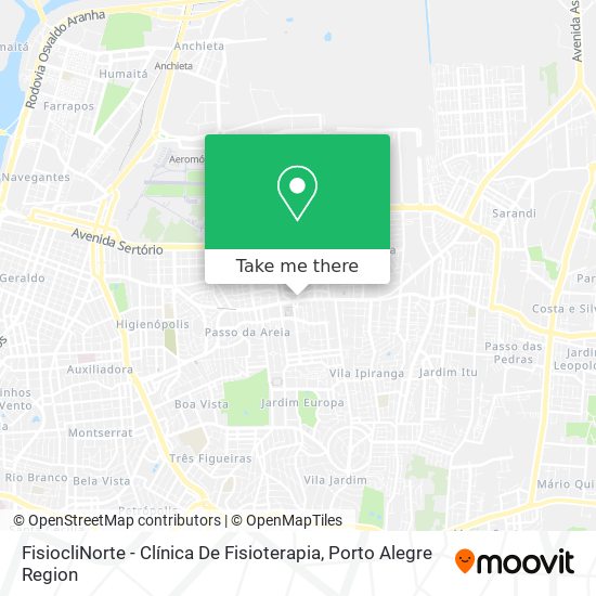 FisiocliNorte - Clínica De Fisioterapia map