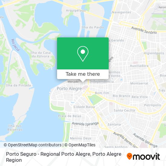 Mapa Porto Seguro - Regional Porto Alegre