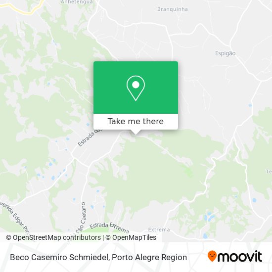 Beco Casemiro Schmiedel map