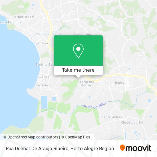 Rua Delmar De Araujo Ribeiro map
