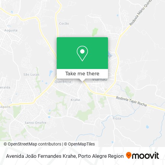 Mapa Avenida João Fernandes Krahe