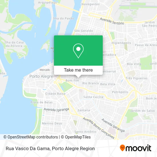 Rua Vasco Da Gama map