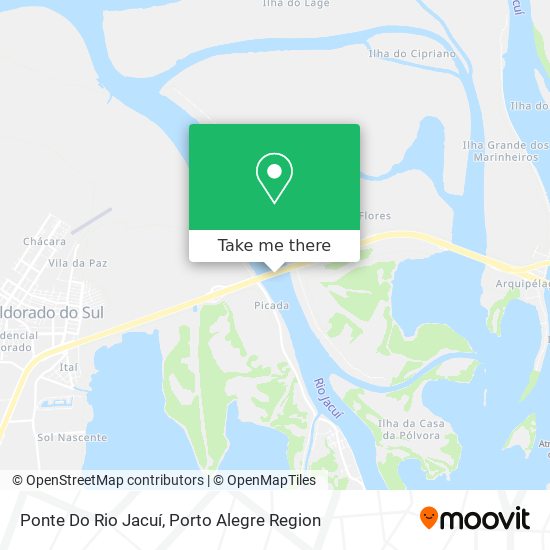 Mapa Ponte Do Rio Jacuí