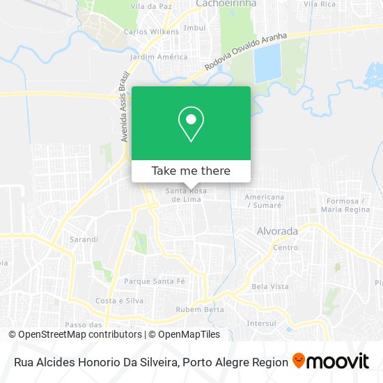 Rua Alcides Honorio Da Silveira map