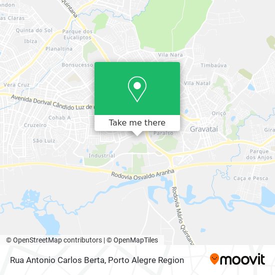 Mapa Rua Antonio Carlos Berta