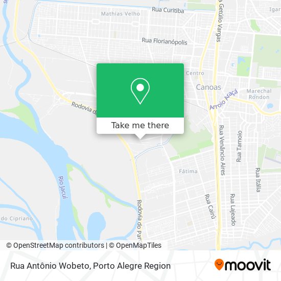 Mapa Rua Antônio Wobeto