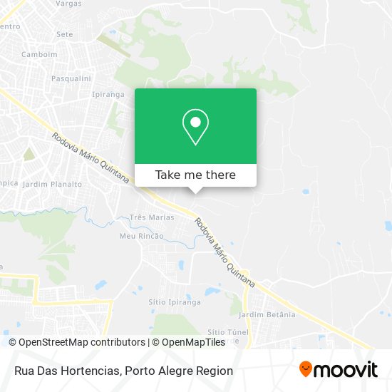 Rua Das Hortencias map