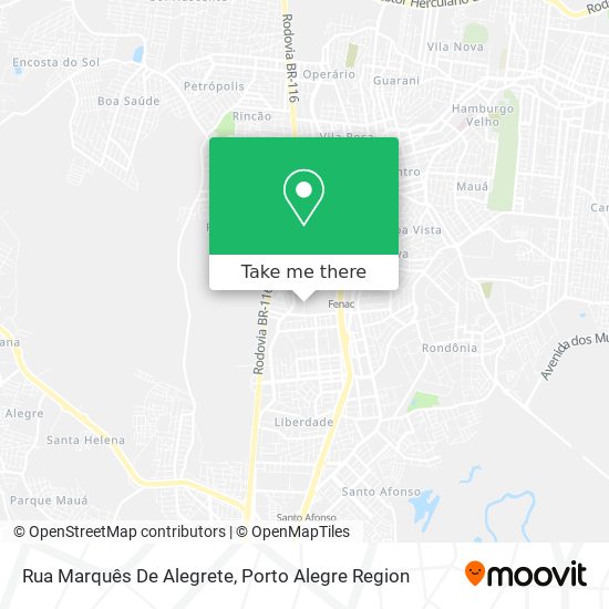 Mapa Rua Marquês De Alegrete