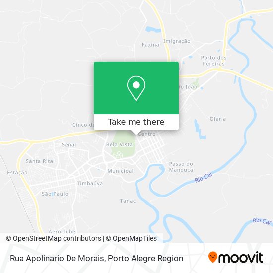 Mapa Rua Apolinario De Morais