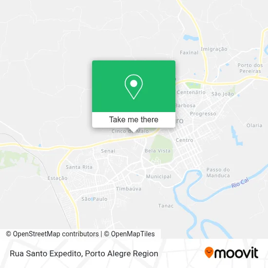 Rua Santo Expedito map