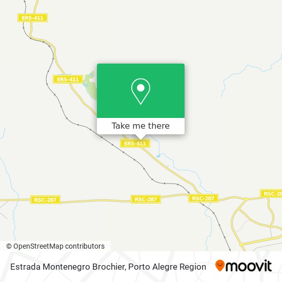 Estrada Montenegro Brochier map