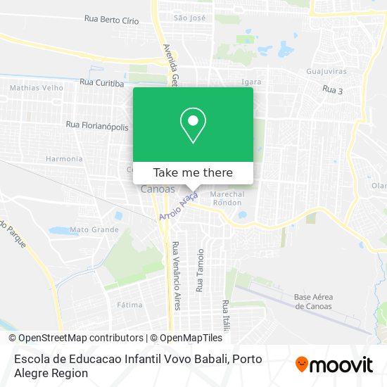 Mapa Escola de Educacao Infantil Vovo Babali