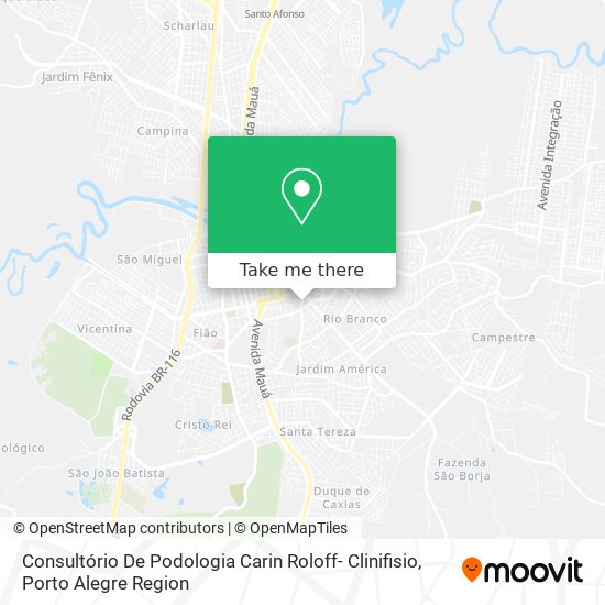 Consultório De Podologia Carin Roloff- Clinifisio map