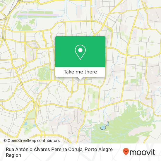 Rua Antônio Álvares Pereira Coruja map