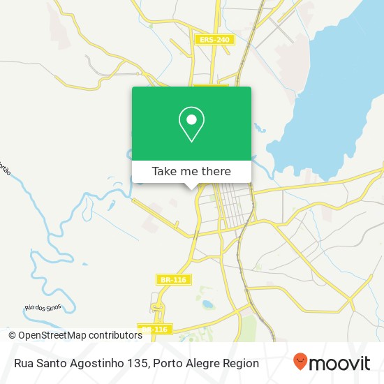 Mapa Rua Santo Agostinho 135