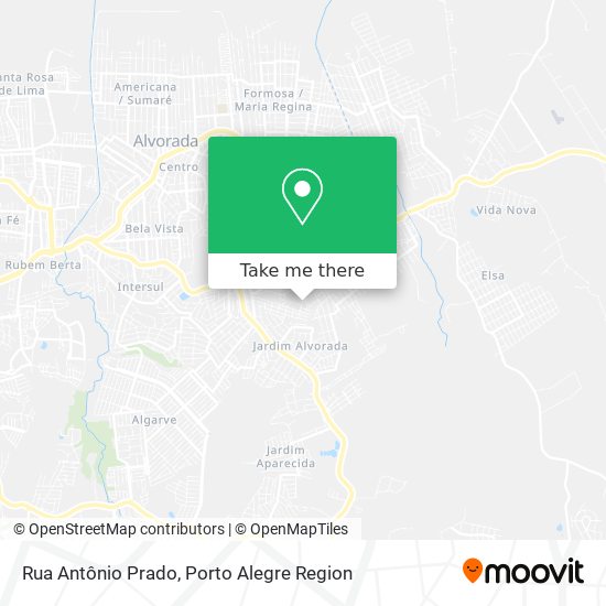 Mapa Rua Antônio Prado