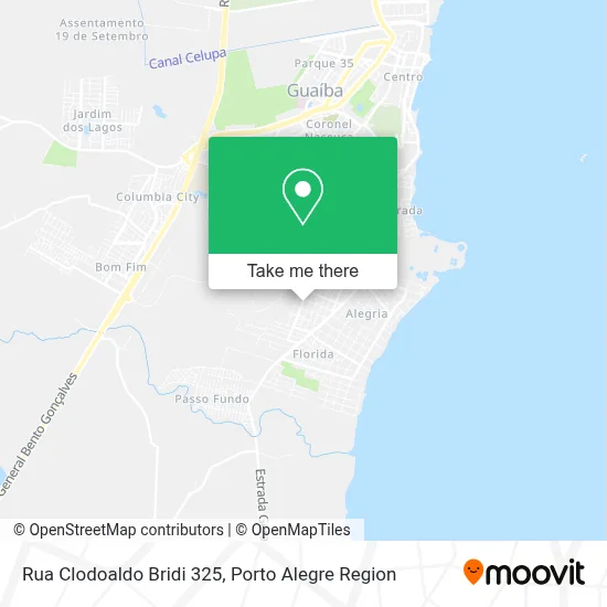 Rua Clodoaldo Bridi 325 map